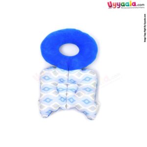 Baby Head Protector with Pillow with Adjustable Straps & Velvet Material, with Print 4-18m Age