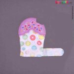 Baby Teething Mitten Ice Cream Shape