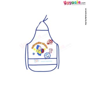 Baby Feeding Bib, Top & Back Tieing Apron Model, Cartoon Print, 1-4Y Age, Size (51*36cm)