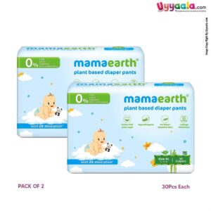mamaearth Plant-Based Diaper Pants for Babies Size XL - 30 Pieces ,Pack of 2
