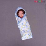 BABYS GIFT Cotton Hosiery Hooded Towel for Babies with Animals Print