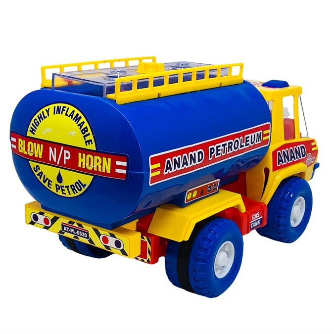 Anand Oil Truck Friction Powered Toy for Kids, 36 months + Age, Multi Color