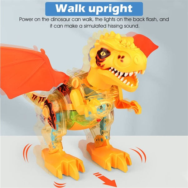 Buy Dinosaur T Rex Battery Toy with Steam venting feature - Yellow Online in India at uyyaala.com