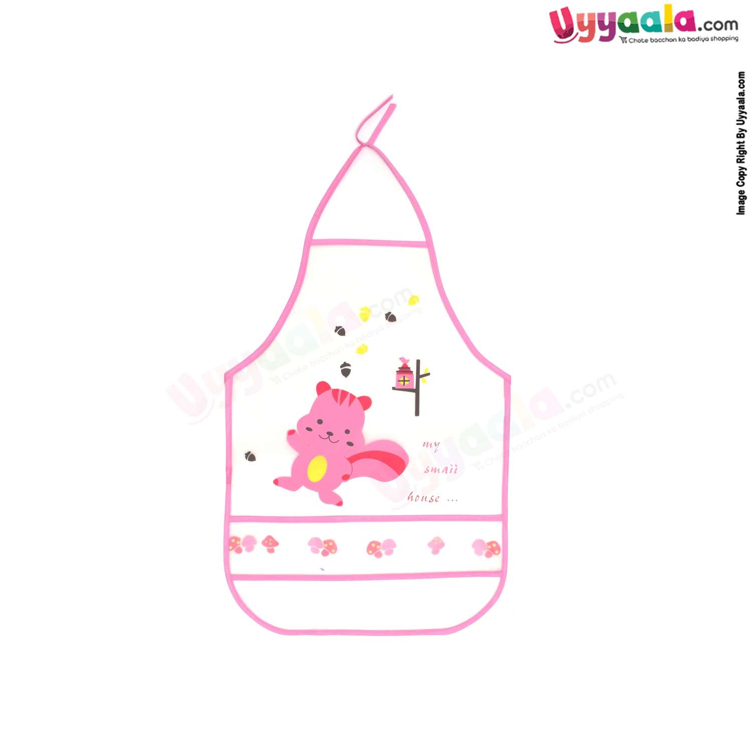 Baby Feeding Bib, Top & Back Tieing Apron Model