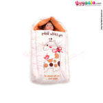 Quick Dry Sleeping Bag (Carry Nest) Premium Velvet For Babies 0-12m Age, Size(67*46cm)- Cream