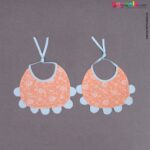 Baby Bib Soft Cotton Hosiery with Cute Kitty Print Pack of 2