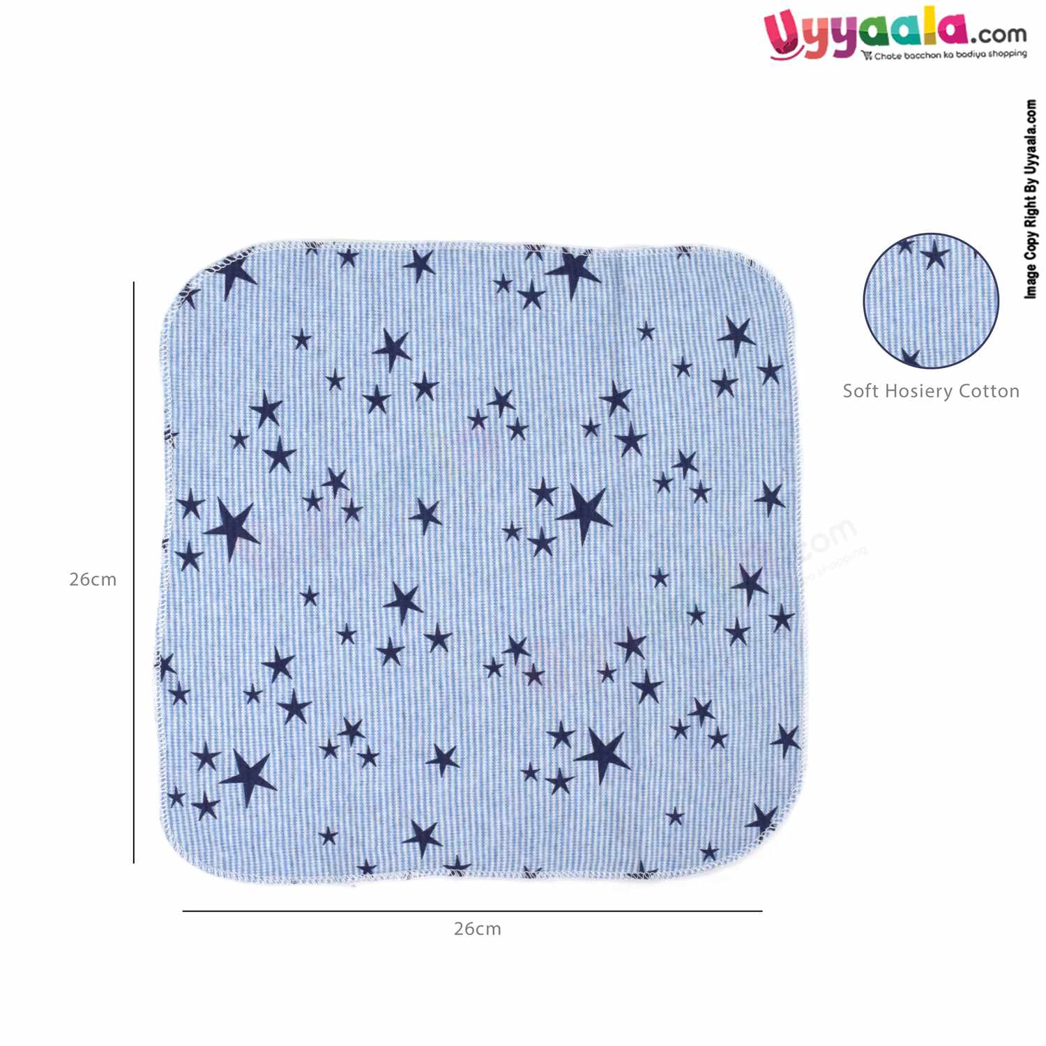 BEN BENNY Hosiery Cotton Napkins for Babies with MultiPrint 6Pcs Set