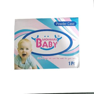 Mommas Baby Powder Box with Puff for Baby - Pink
