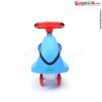 BAYBEE Twister swing car with music & lights for kids - 1+ years, blue