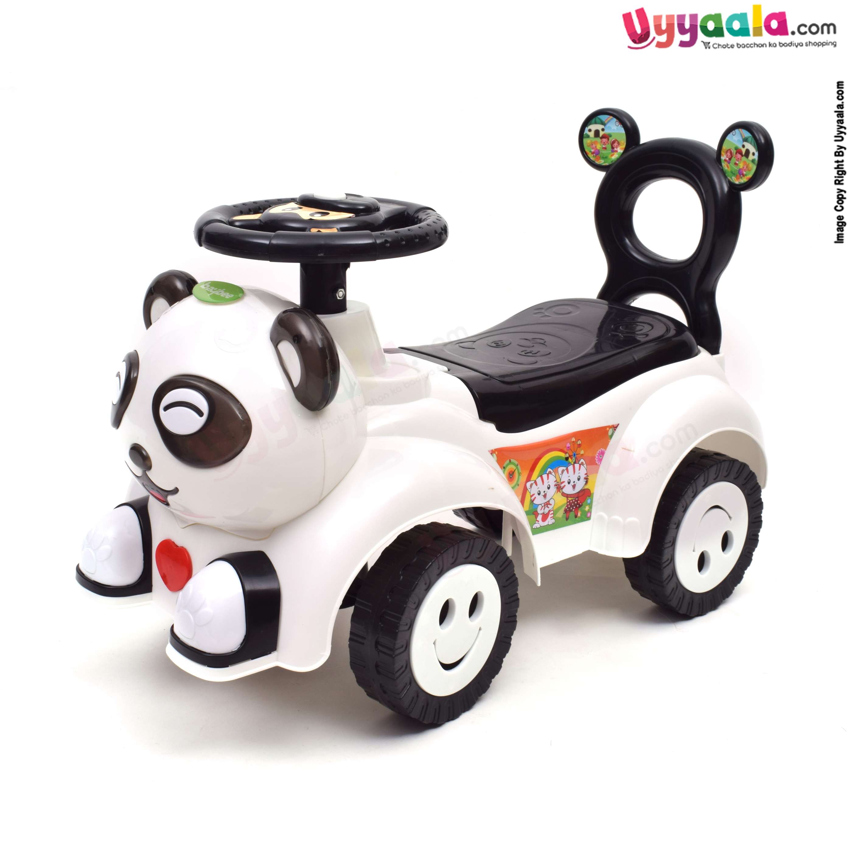 BAYBEE Panda musical ride on push car for kids - 1 + years