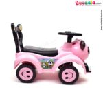 BAYBEE Panda musical ride on push car for kids - 1 + years, pink