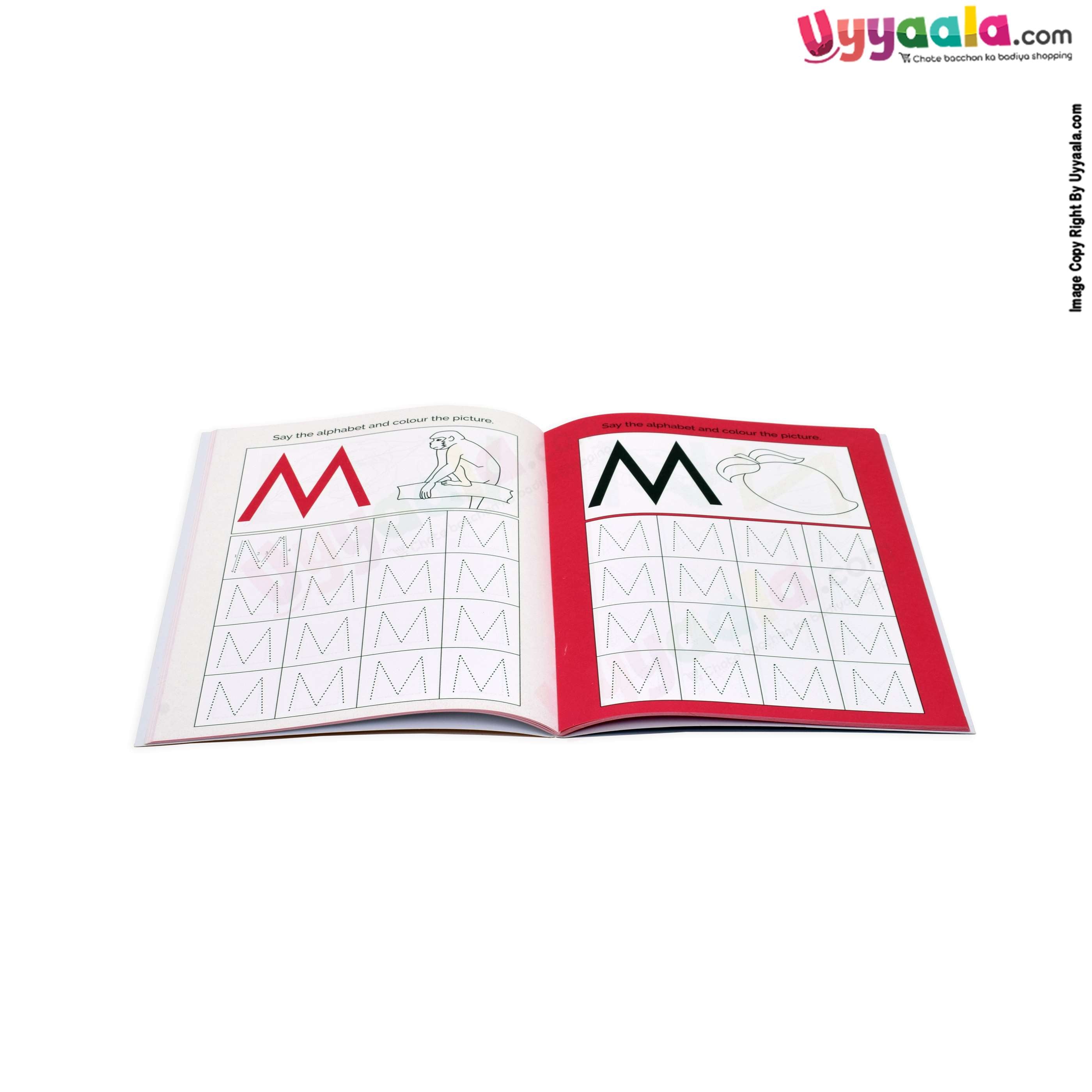 Preschool writing skills - my first alphabet worksheets, 3 + years