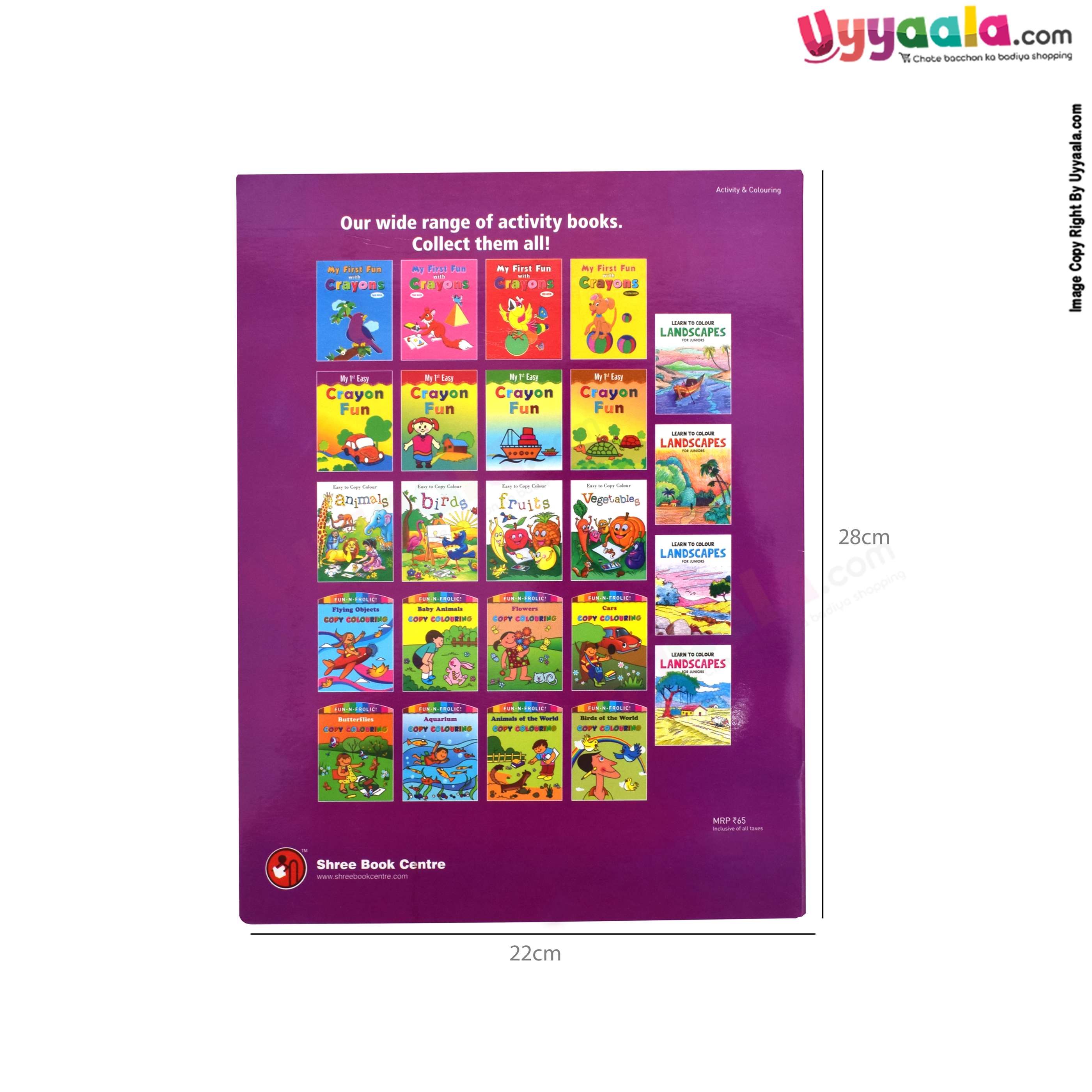 My 1st easy crayon fun books - fun activity books, 2 - 6 years