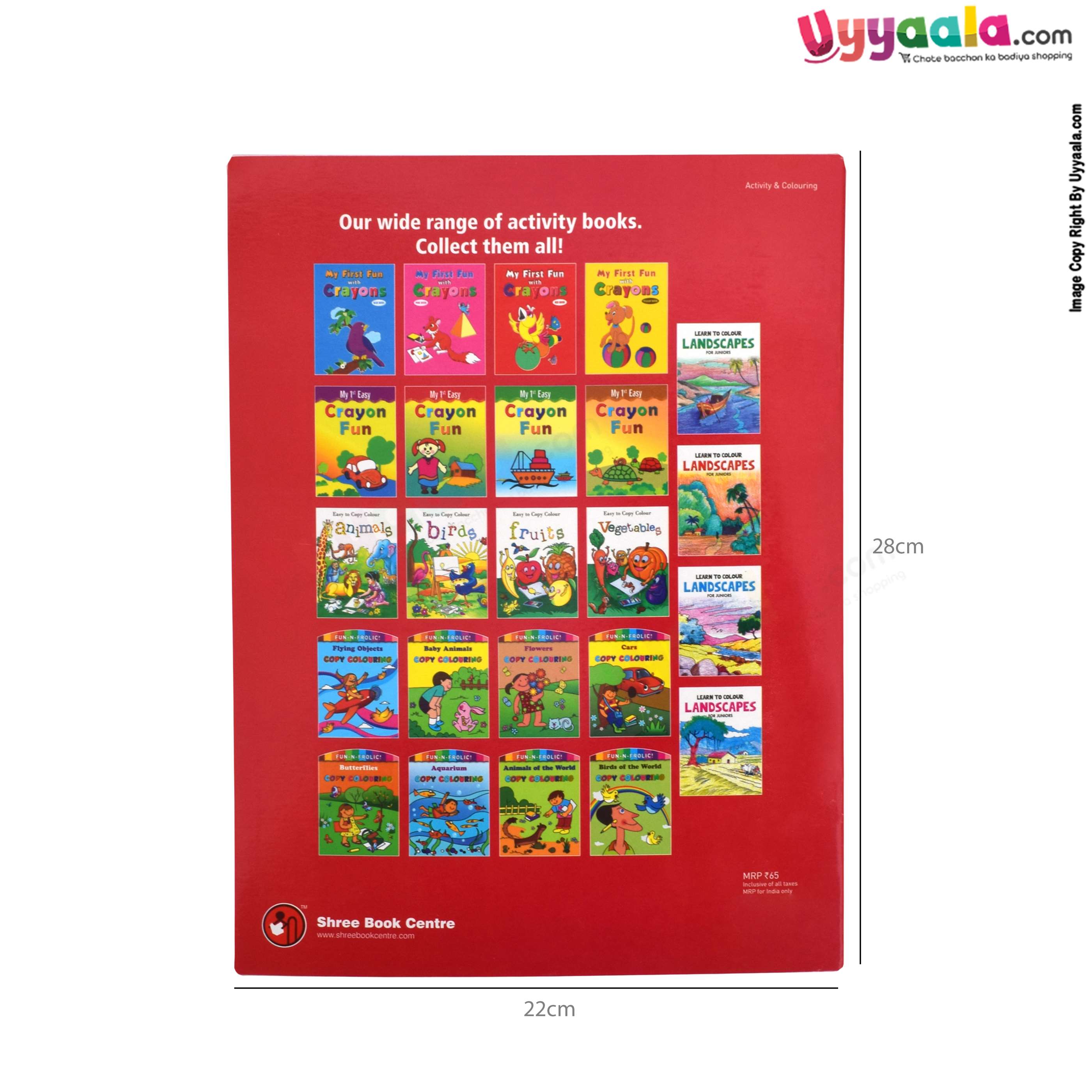 My 1st easy crayon fun books - fun activity books, 2 - 6 years