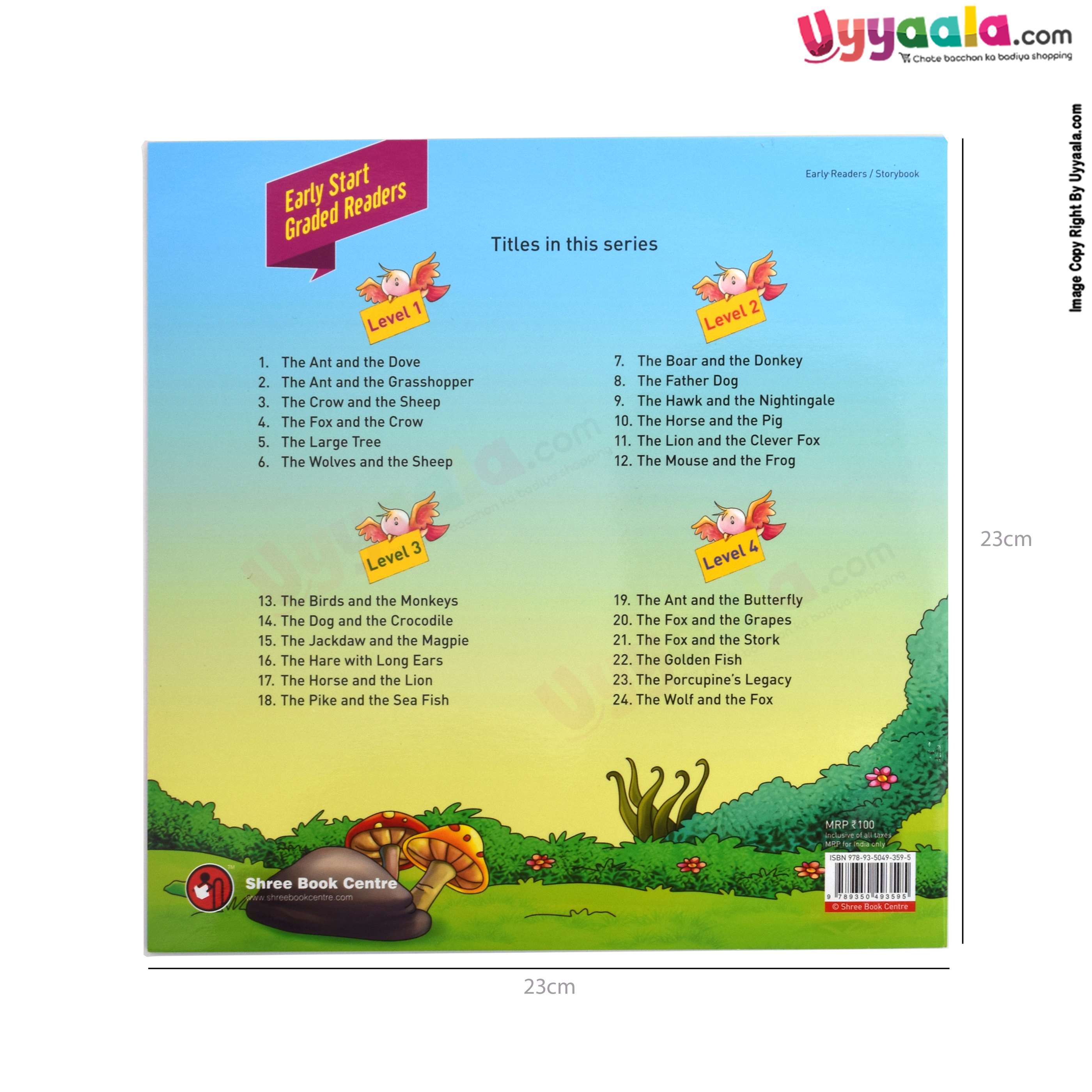 Early start graded readers - moral based stories, the ant and the dove, level - 1 (2 - 5 years)