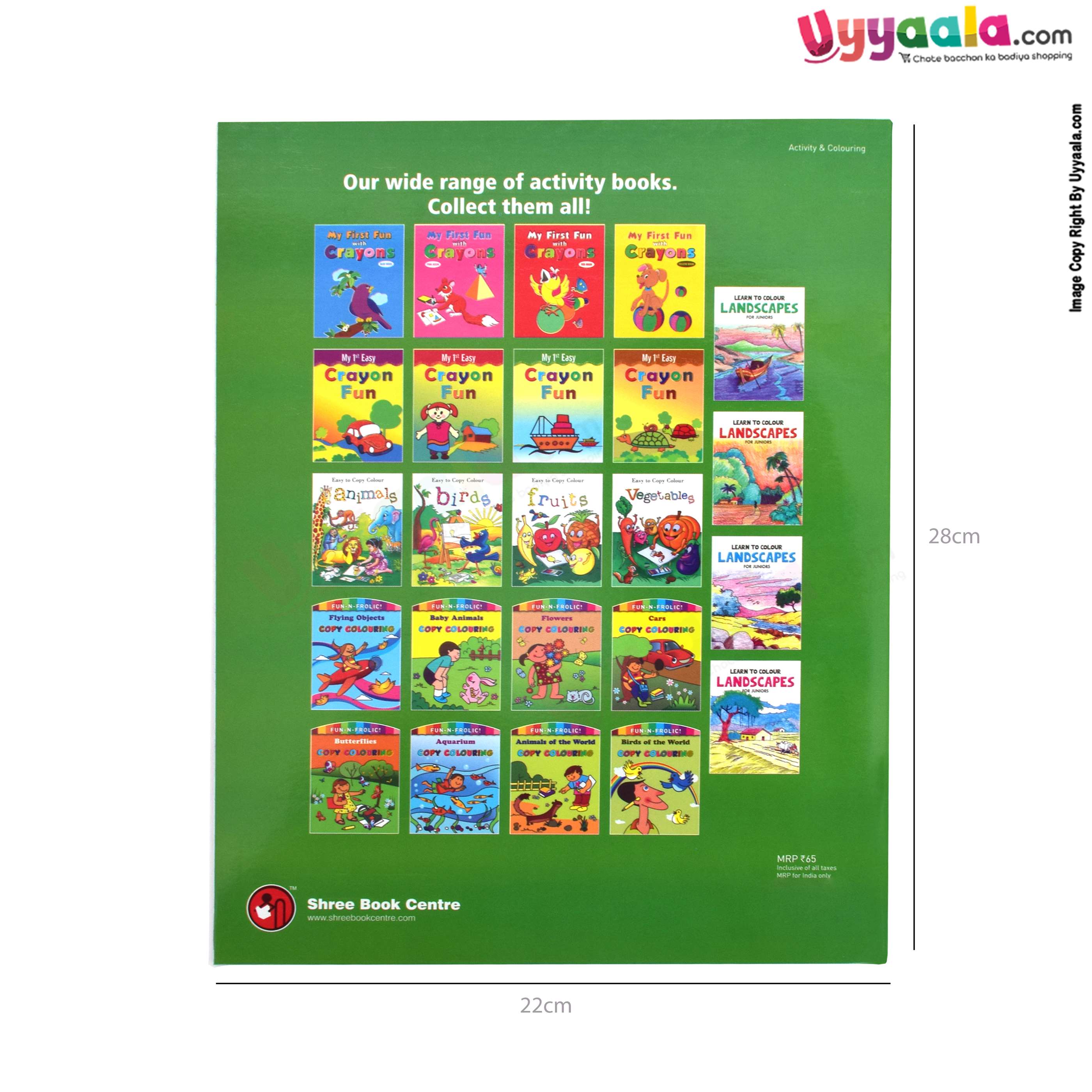 My 1st easy crayon fun books - fun activity books, pack of 4 - 4 volumes (2 - 6 years)