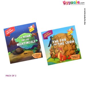 Early start graded readers - the fox and the crow & the hawk and the nightingale - pack of 2 - 2 volumes (2 - 5 years)