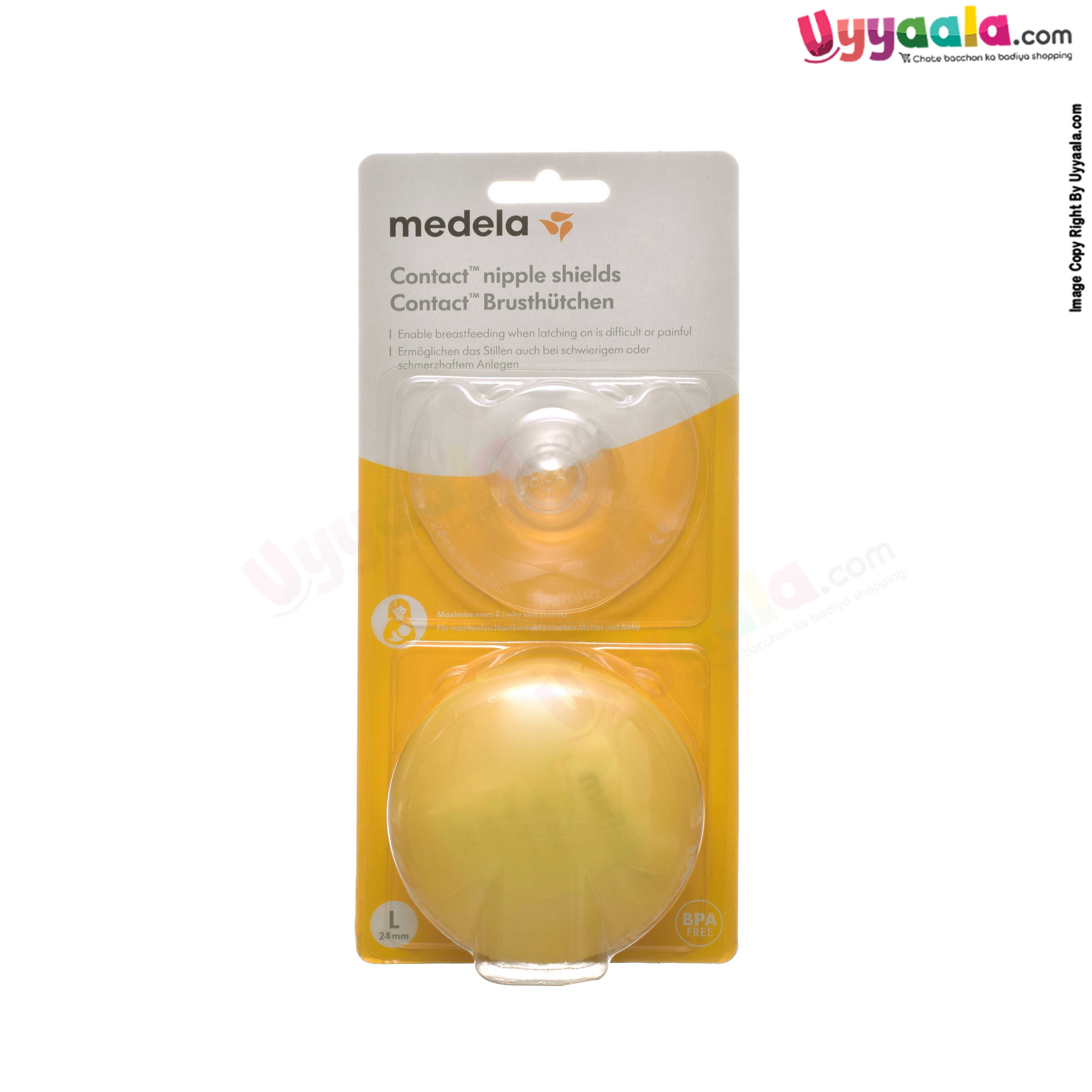 Buy Medela soft silicone contact nipple shields - (2pcs Pack) Online in India at uyyaala.com