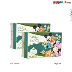 BABY BIOTIQUE Nourishing soap - bio almond, pack of 2