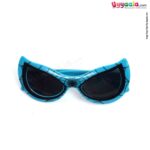 Stylish spider-man tinted cat-eye sunglasses for kids - sky blue with black web print, 2 - 12 years