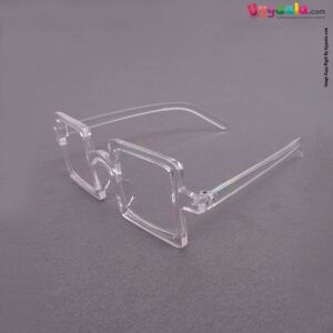 Trendy square shaped transparent sunglasses for kids