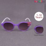 Stylish cat-eye tinted sunglasses for kids