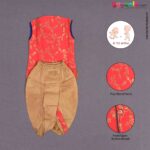 Ethinc wear sleeveless kurta & dothi set  for new born babies