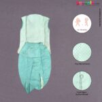 Ethinc wear sleeveless kurta & dothi set  for new born babies