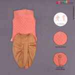 Ethinc wear sleeveless kurta & dothi set  for new born babies