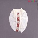 KUTE KIDS Ethinc wear sleeveless printed kurta & dothi set poly-blend cotton, for new born babies (0 - 3 m) - maroon & white
