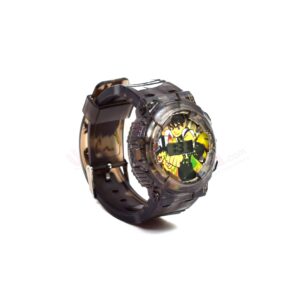 Ben-10 analog digital watch with led lights for kids - black strap with ben-10 print, 2 + years