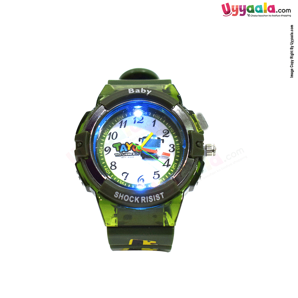 Cartoon analog watch for kids