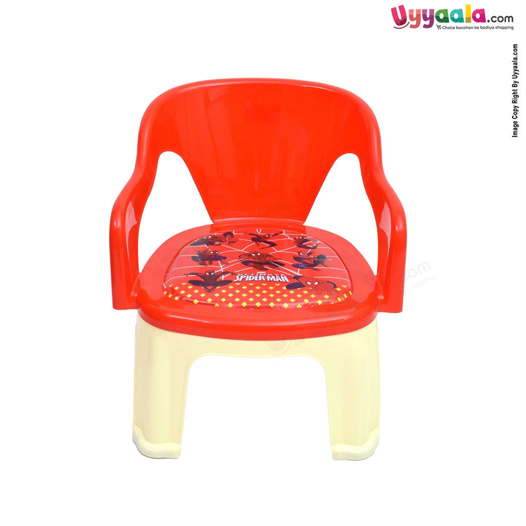 Light weight soft cushion chu chu chair for babies & kids, spiderman print - 6 + months