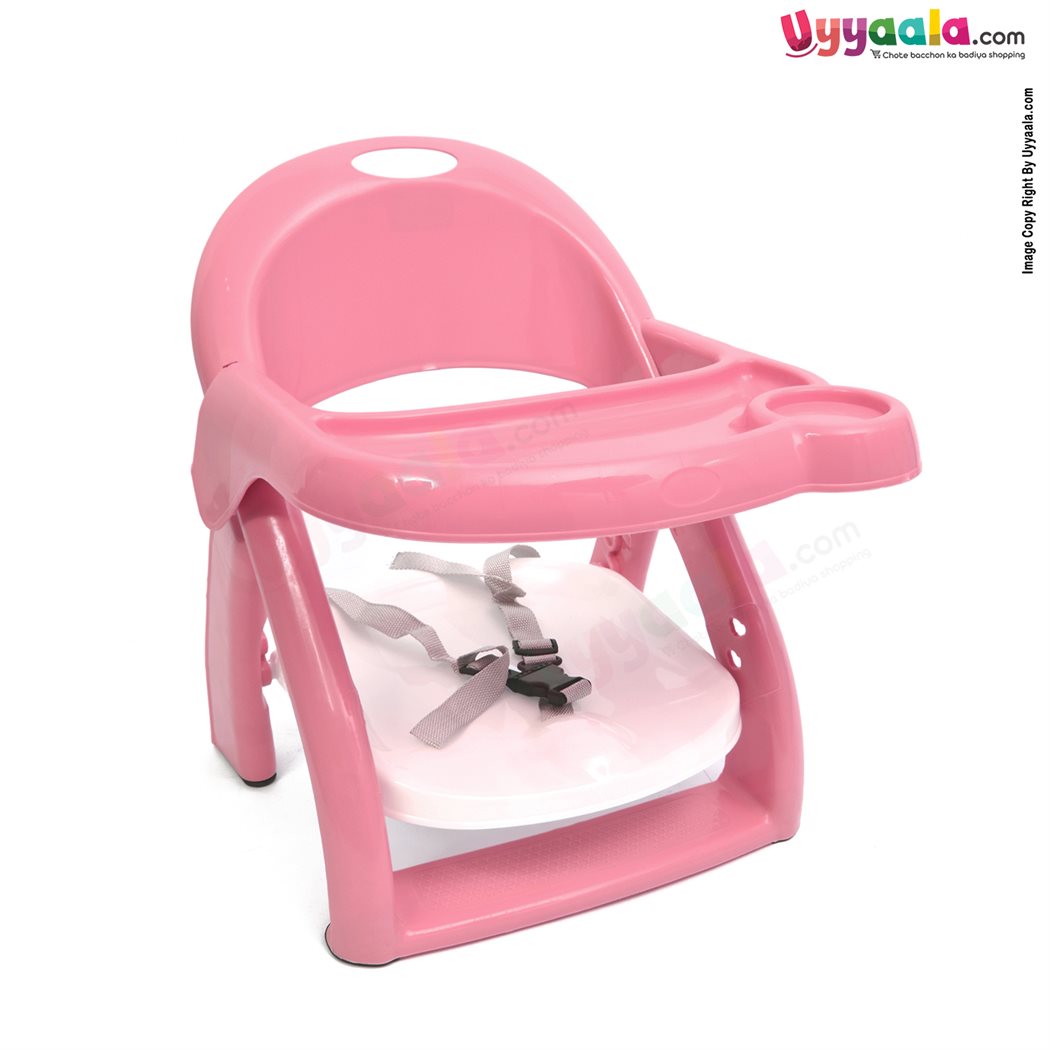 Baby feeding chair with removable food tray & safety belt, 6 + months