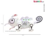 Funny chameleon battery operated toy with lights, music & swinging tail for kids