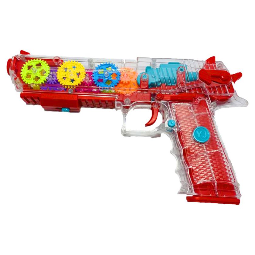 Gear Light Gun Mechanical Gear Structure for Kids ,3+ Years Age