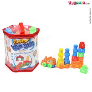 FUNNY BLOCKS Building Set Play & Learn 55 Pcs for Kids , 18 + Months