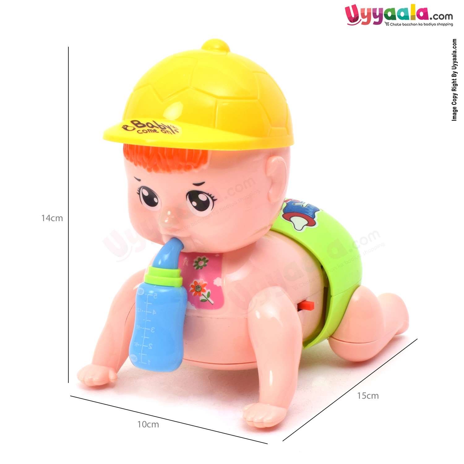Crawling baby musical & lighting battery operated toy