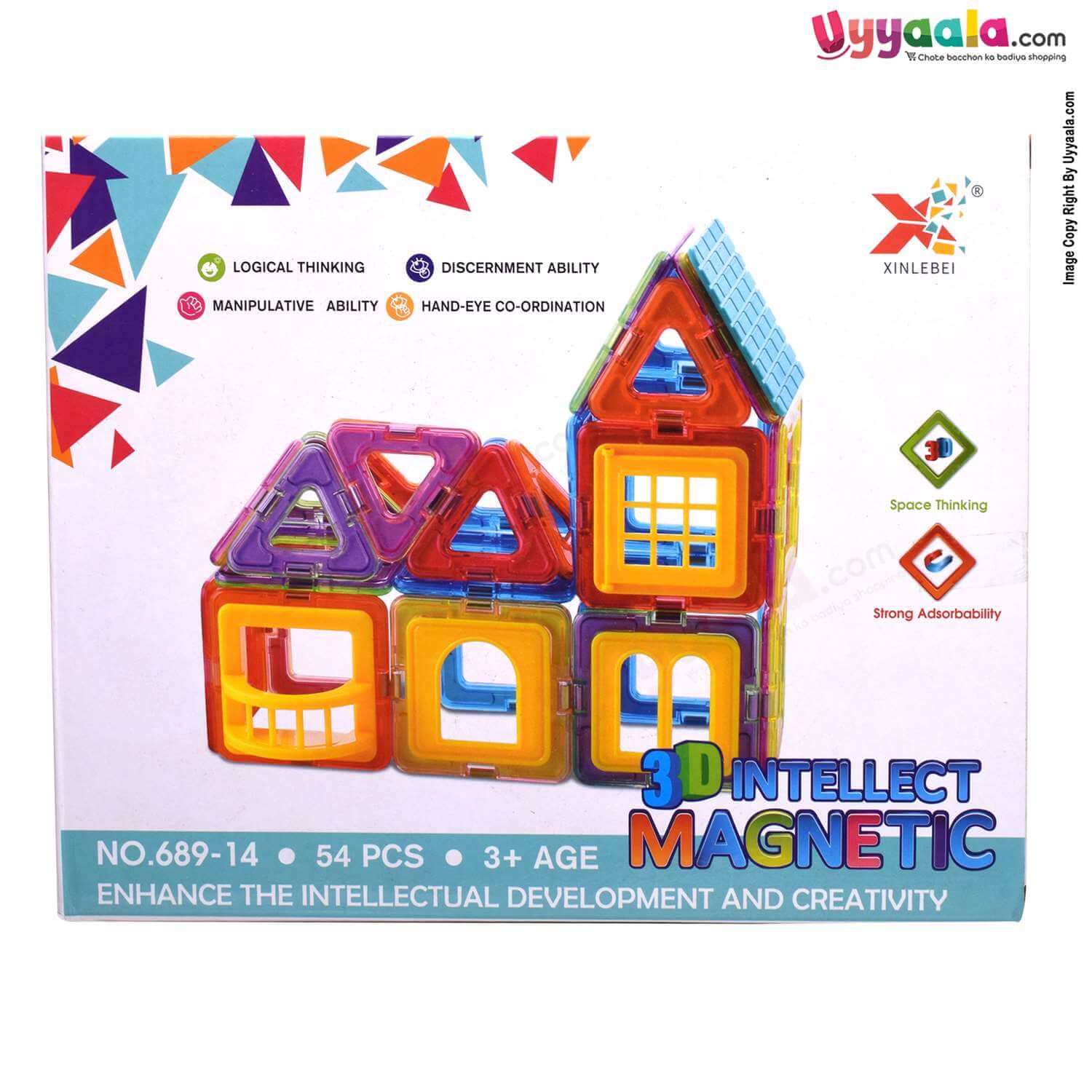 colorful 3D magnetic blocks  for kids