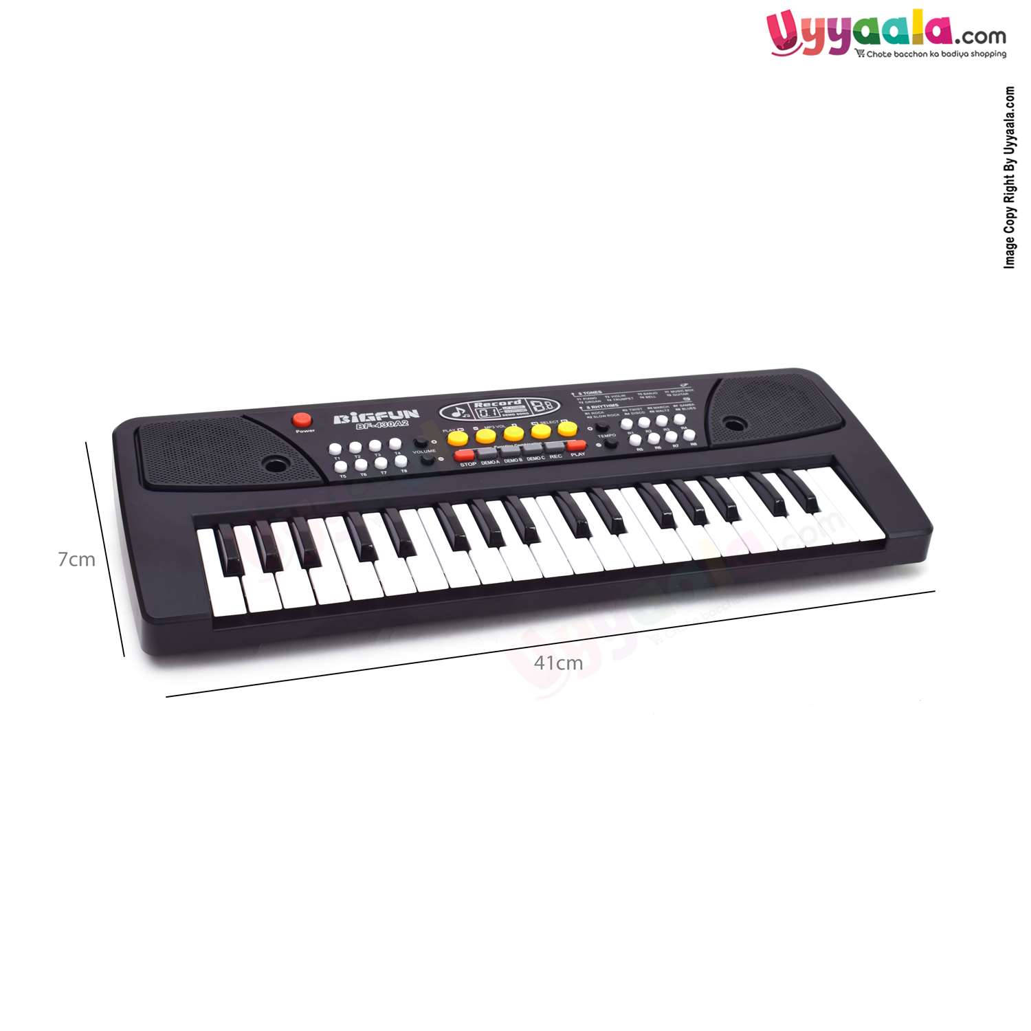 Kids electronic keyboard with USB powercord
