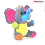 Plush fabric sitting elephant soft toy