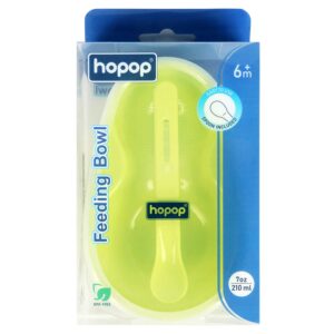 Buy Hopop Feeding Bowl with Lid and Spoon for Babies - Green Online in India at uyyaala.com
