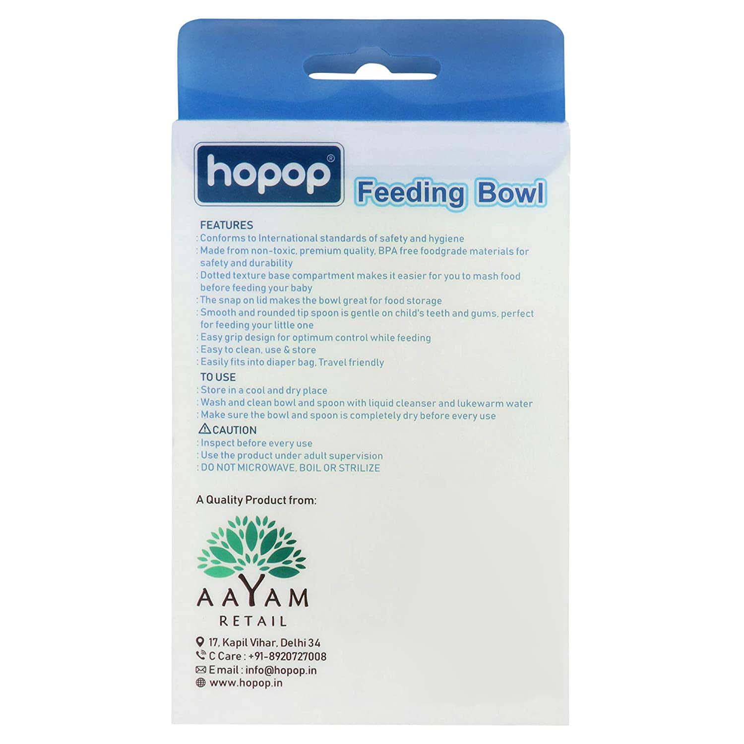 Buy Hopop Feeding Bowl with Lid and Spoon for Babies - Green Online in India at uyyaala.com