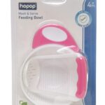 HOPOP Baby's Food Mash & Serve Feeding Bowl - Pink 4m+