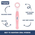 HOPOP Tongue Cleaner For Babies - Pink 3m+