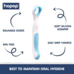 HOPOP Tongue Cleaner For Babies - Blue 3m+
