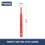 HOPOP Soft & Gentle Tender Tongue Cleaner For Babies - Red 6m+