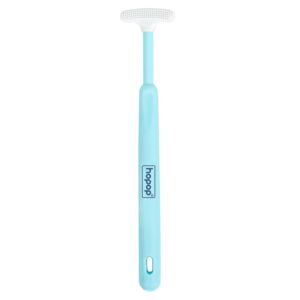 HOPOP Soft & Gentle Tender Tongue Cleaner For Babies - Blue 6m+