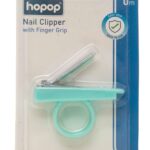 HOPOP Safety Nail Clipper With Finger Grip - Green 0m+