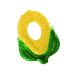 HOPOP Easy Grip Water Filled Cooling Teether For Babies - Corn 4m+